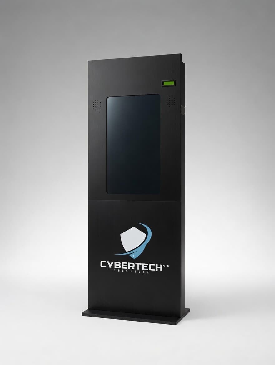 Tótem CyberTech conectado al monitoreo remoto